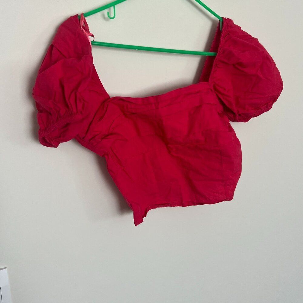 Sim & Sam PINK FLAME‎ Blouse Top Size M